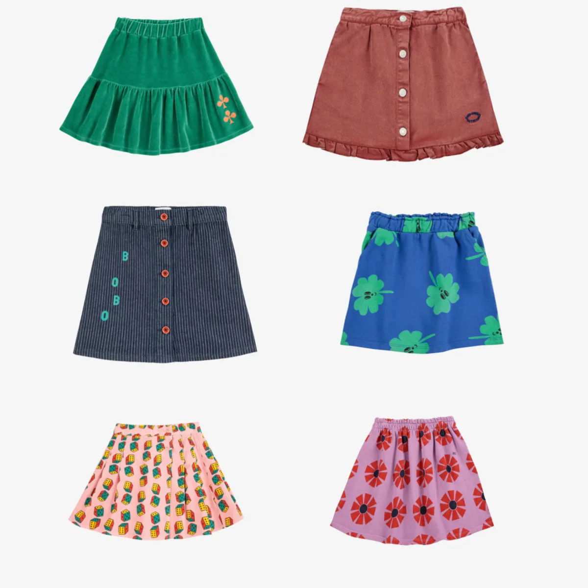 

Children's Printed Skirt 2025 Bc Autumn New INS Style Half Skirt for Kids Fashionable And Stylish Girls' Skirts
