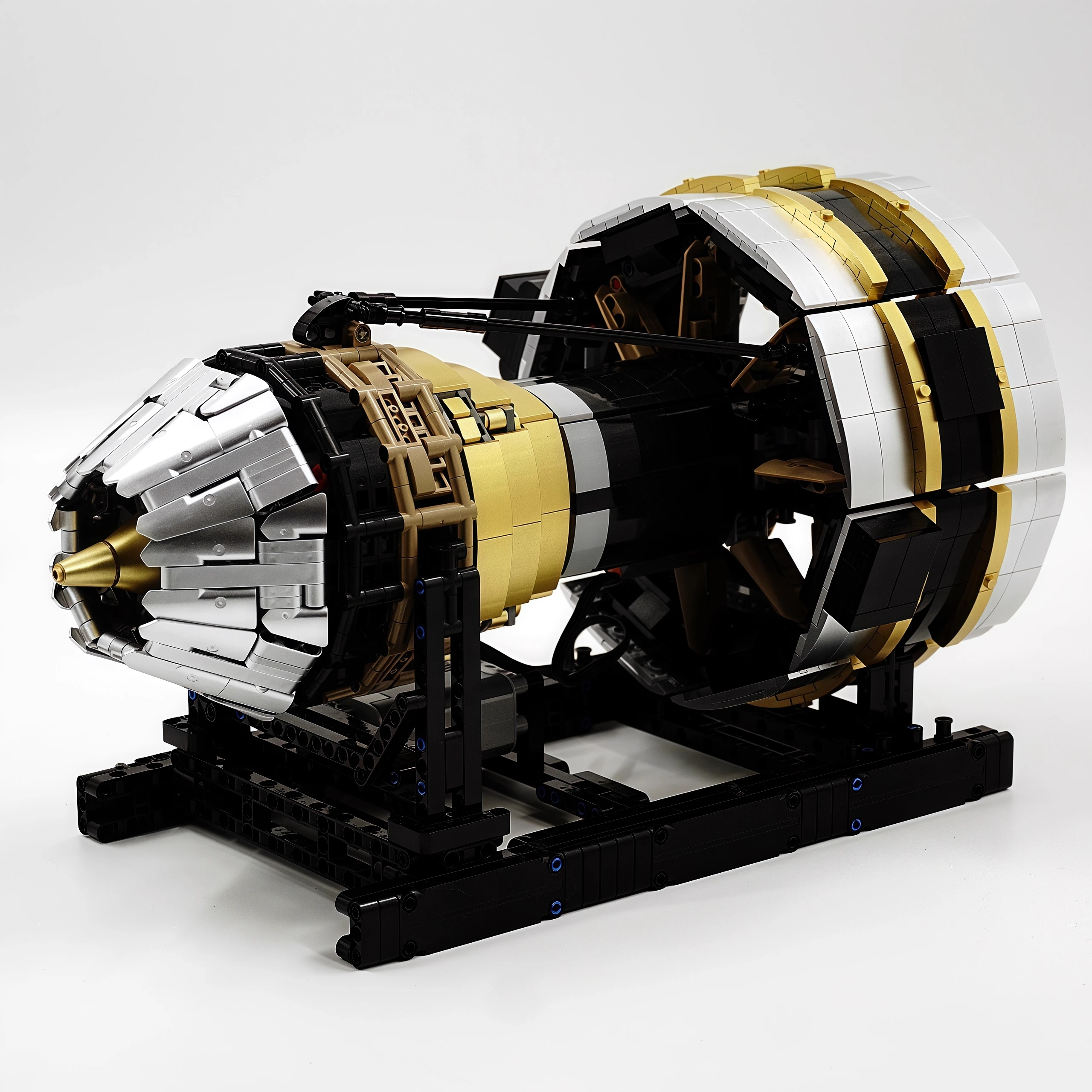 Mould King 10141 Blocco tecnico per auto Il modello di motore per aereo motorizzato Assemblaggio di mattoni per motore Set Regali di Natale per bambini