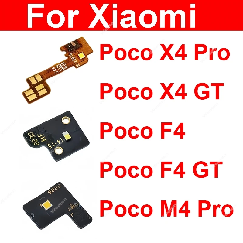 Small Flash Light Board For Xiaomi Poco X4 F4 M4 GT Pro 5G Back Rear Camera Flash Light Board Flashlight Flex Ribbon Parts