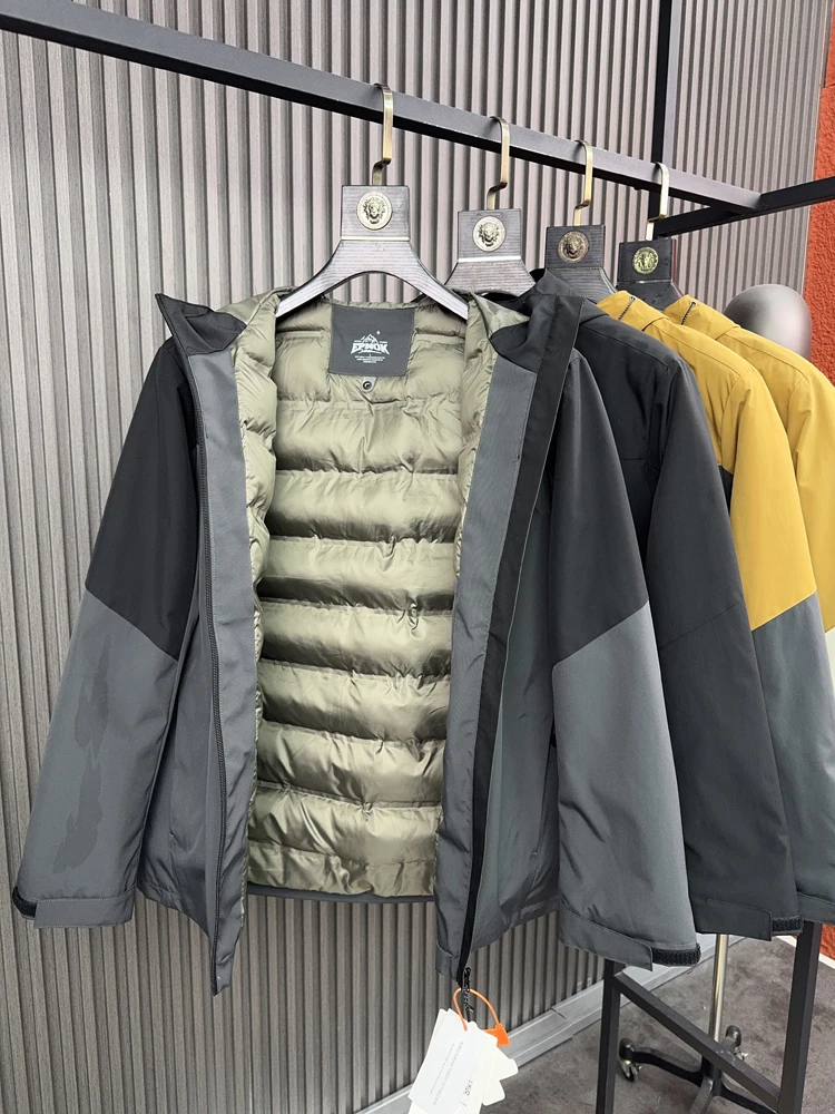 

Мужская куртка с капюшоном Thiened, осень-зима, теплый повседневный жилет с хлопковой подкладкой, подходит для Faion Urban Sle Pampa &