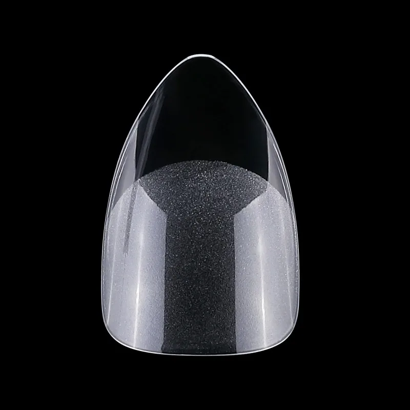 لوحة أظافر لوزية شبه منحرفة قصيرة جدًا مكونة من 240 قطعة، لوحة أظافر مزدوجة الأغراض مغطاة بالكامل وشبه شبه، رفيعة جدًا ولا تترك أثرًا