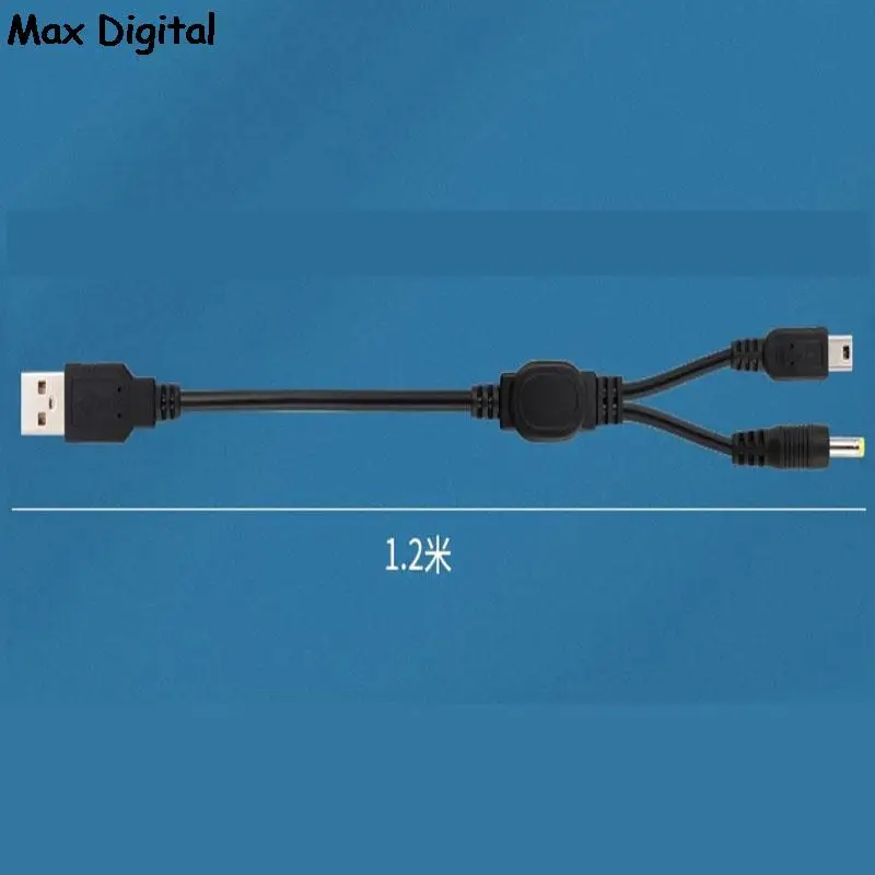 Cable de carga USB 2 en 1, cargador de 1,2 m para PSP 1000, 2000, 3000, 5V, enchufe de carga USB a DC 1A, Cable de alimentación, accesorios de juego