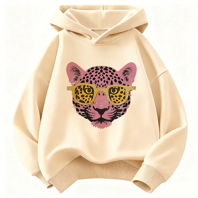 Fashion Tiger Printed Graphic Hoodie Kids Children's Sweatshirt Hoody for Boys Girls Spring Casual Hoodies