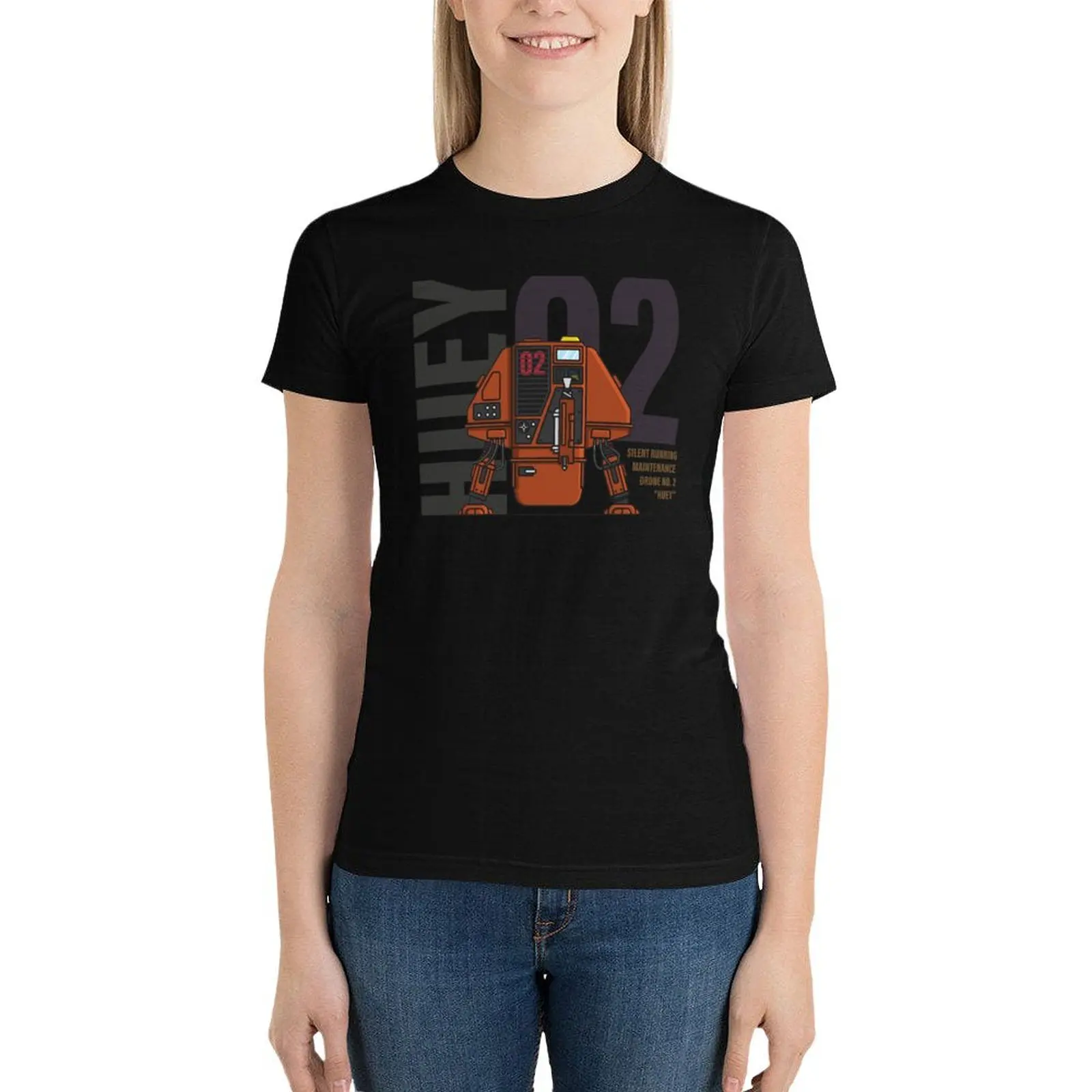 Silent Running - Huey Droid T-Shirt Female clothing female summer tops tops fashion woman blouse 2024