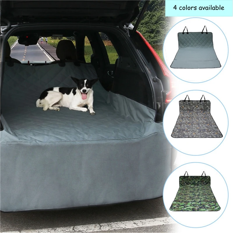 Dog Car Seat Cover Oxford cloth Waterproof Anti-dirty Auto Trunk Seat Mat Pet Carriers Protector Scratch Yesistant Car Dog Mat