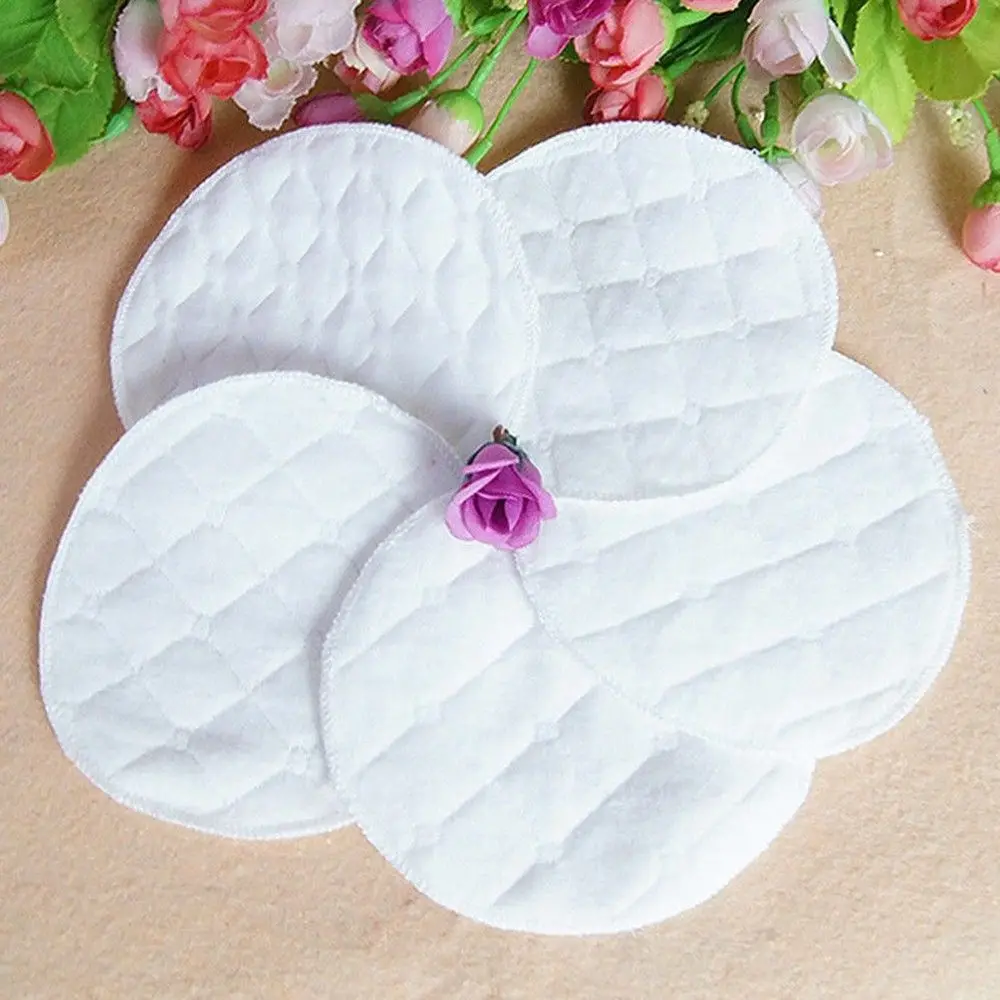 Useful 12pcs Hot Absorbent Anti-overflow Breastfeeding Mammy Maternal Ecological Cotton Nursing Breast Pads Reusable Washable