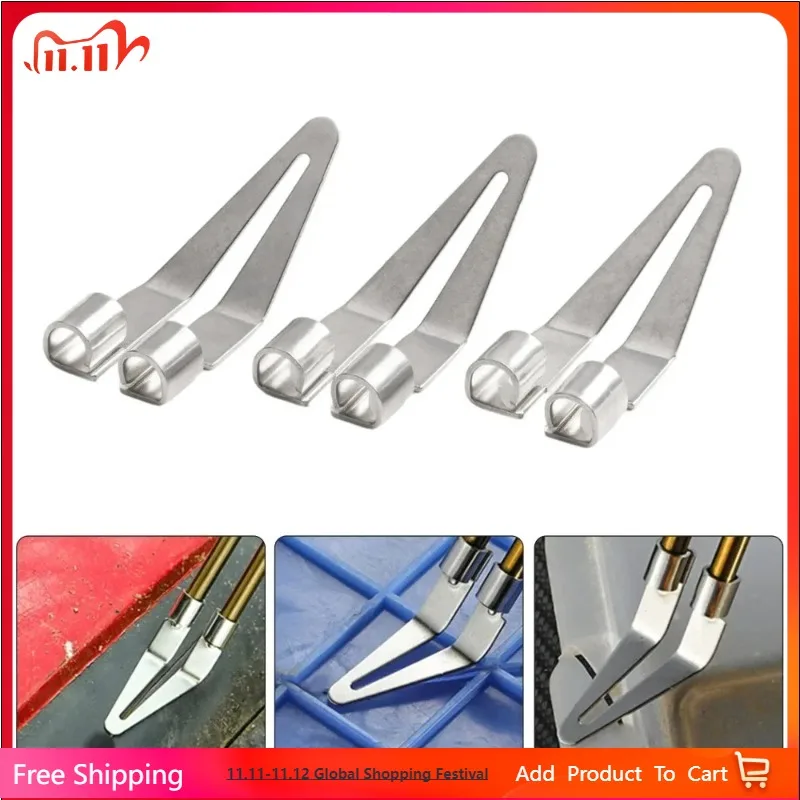 

3pcs Smooth Head 45 Degree Elbow Smoothing Head For Plastic Welding Tool Soldering Repair Iron Smooth Head