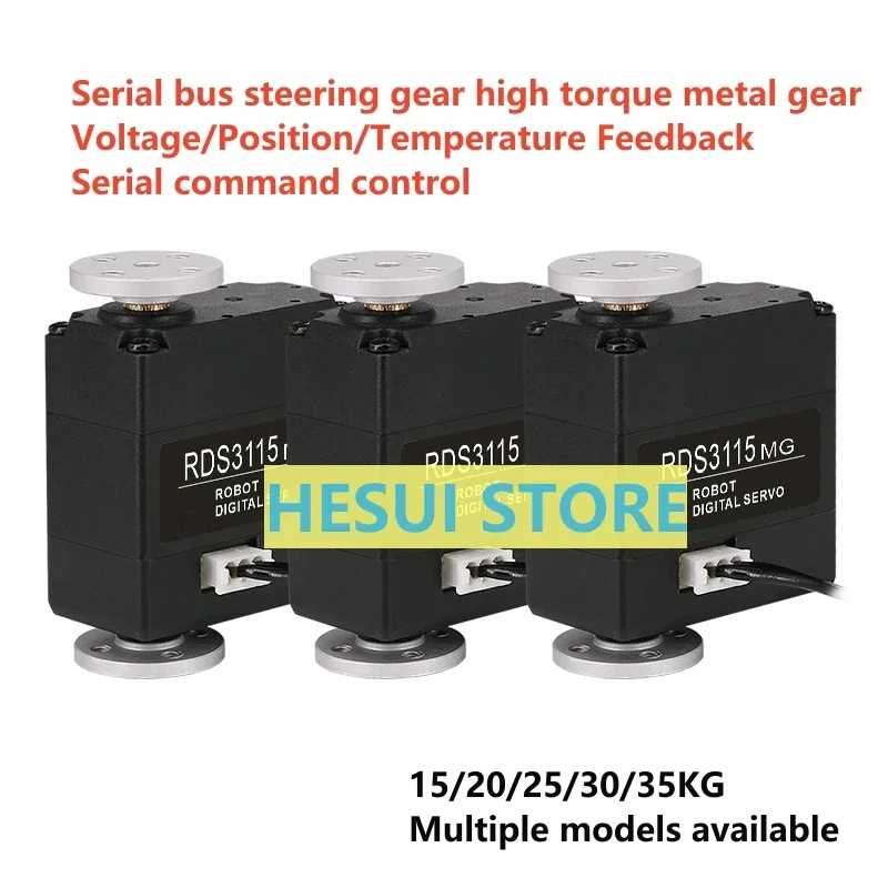 Serial bus steering gear manipulator robot single-axis digital 20KG large torque high-precision angle feedback