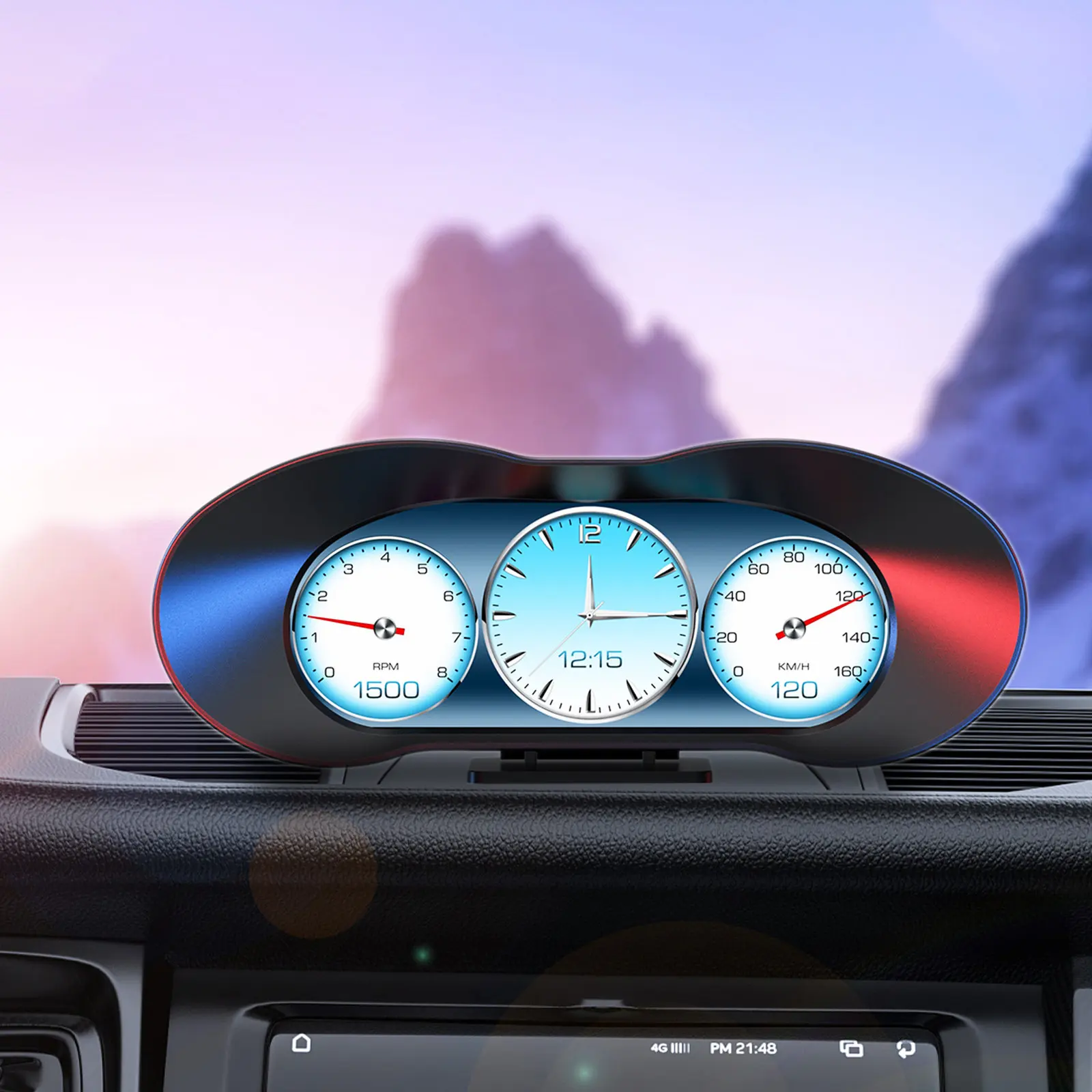 

Black Hud Display Car Windshield Head Up Display Smart Car Gauge Digital GPS Speedometer USB Plug Play Automotive Instrument