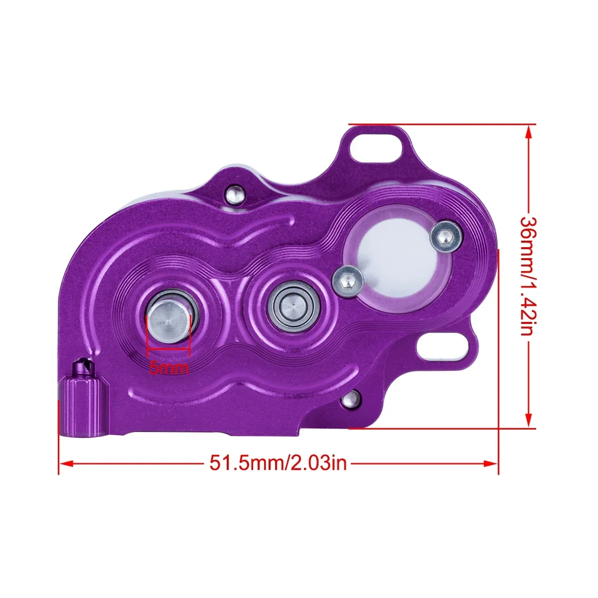 Rc Crawler LCG Metal Gearbox Transmission With Steel Gear for 1/10 SCX10 II TRX4 Capra Axle Chassis Upgrade Parts