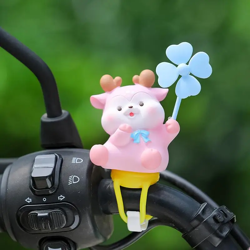 Unique Bike Handlebar Decorations Bike Handlebar Ornaments Motorcycle Eye Catching Cartoon Windmill for bikes motorcycle