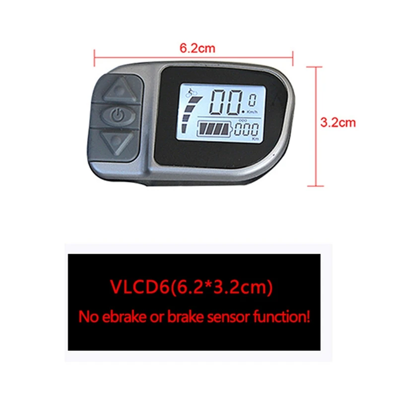 Electric Bicycle VLCD6 Motor Meter LCD Display For Tongsheng TSDZ2 Middle Motor 6 Core E-Bike Motor Accessoeries