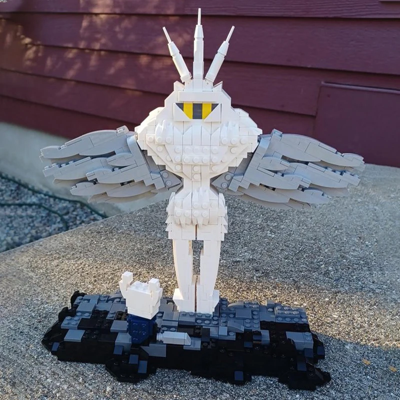 1063pcs MOC Sculptures Hollow Knight- The Radiance Model Toy Building Blocks Construction Christmas Gift Idea Birthday Display