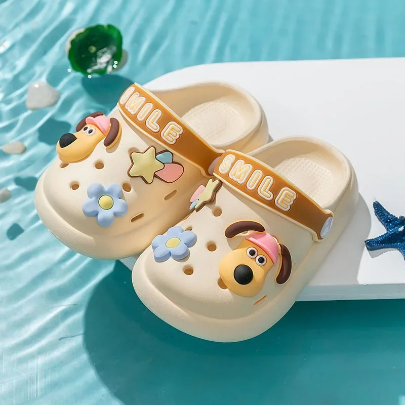 الصيف الأطفال حديقة قباقيب أحذية الفتيان والفتيات صندل شاطئ الاطفال خفيفة الوزن تنفس لطيف الكرتون زلة الطفل النعال