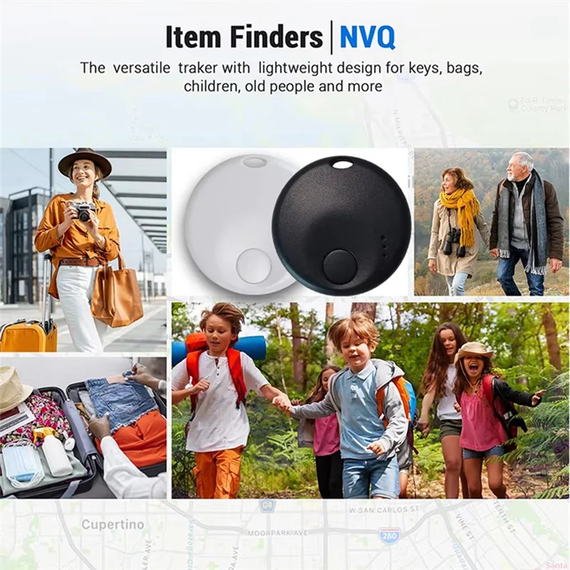 Mini rastreador de equipaje inalámbrico Smart N Tag funciona con Find My, localizador de artículos para llaves, equipaje, mochila