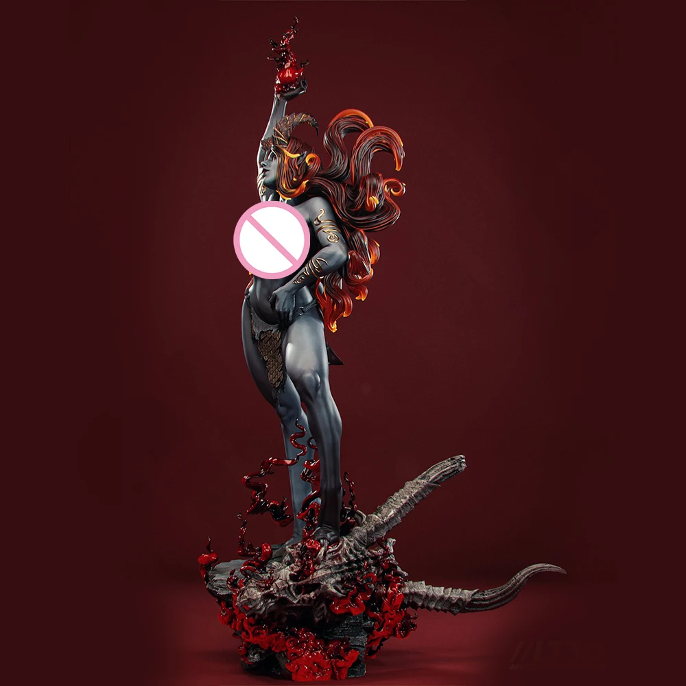 ฟิกเกอร์เรซิ่น Hell Sonja Sexy Lady ขนาด 1/24 ของเล่นตุ๊กตา GK ยังไม่ได้ลงสี ประกอบเองแบบ 3 มิติ ของเล่นรูปปั้นขนาดเล็ก