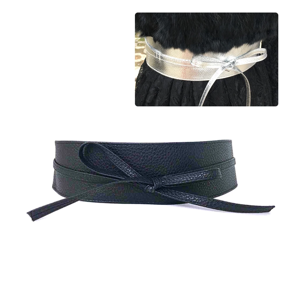

Wide Waist Belt Dress for Women Fancy Simple and Versatile Tie Decorative Belts Dresses Women's