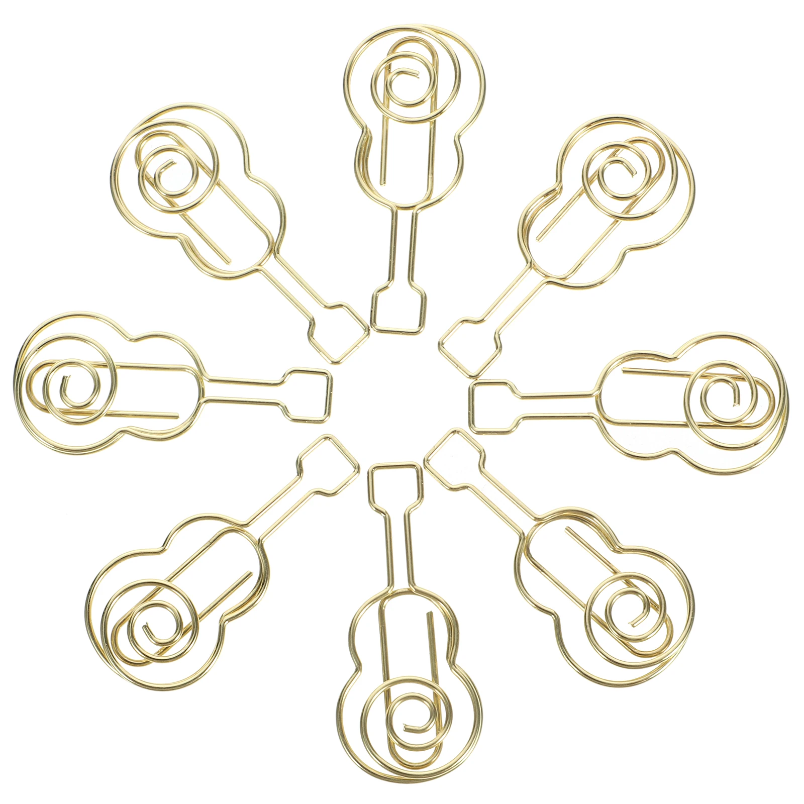 

50pcs Mini Metal Paper Clips Fun Shaped Sturdy Office Document Clamps For Notebooks Calendars Wedding Invitations