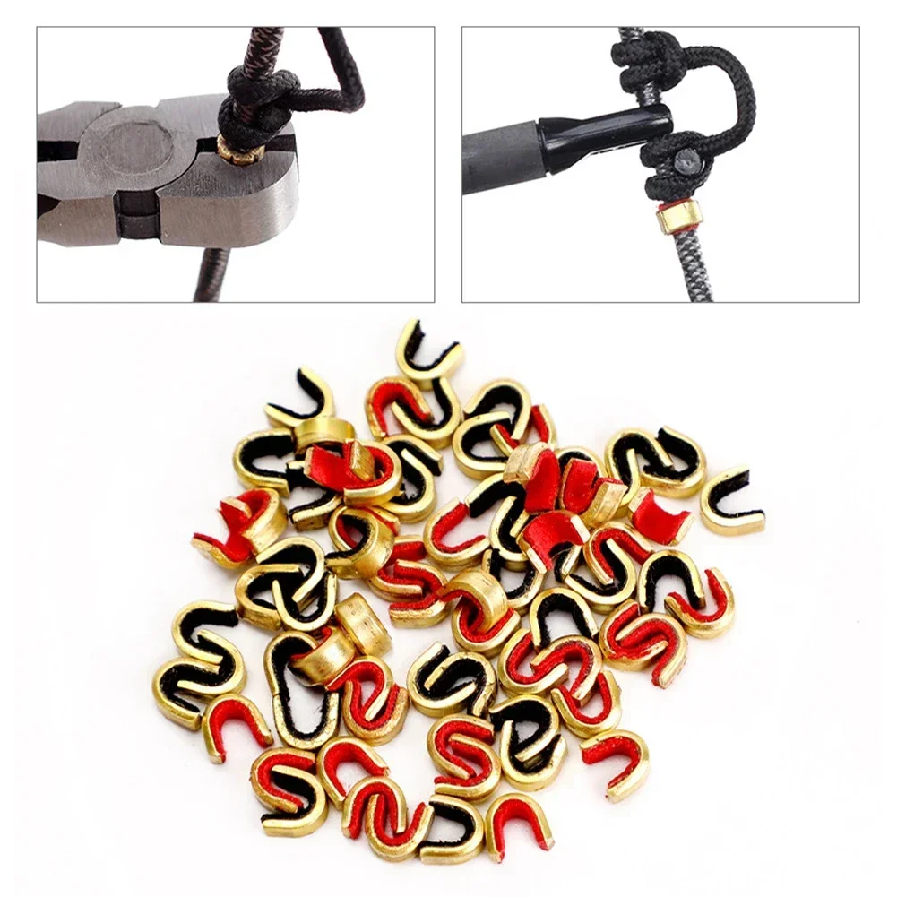 5 Pcs Archerys String Nocking Points Bows String Buckle Clip Brass Bows Cord Nockpoint Archerys Accessories Durable