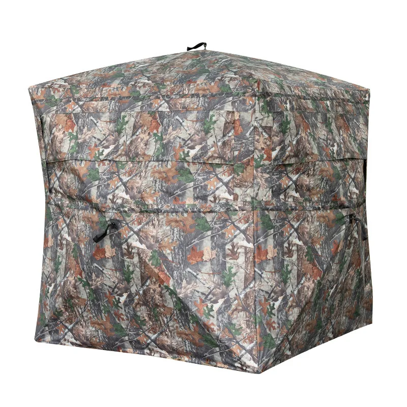 

Camouflage Bird Watching Blind Tent 270° One Way See Through Outdoor Photography Hide Shelter for Wildlife Shooting Sports View