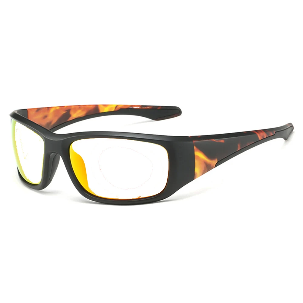 Camouflage Sport Handcrafted Frame One-piece Nose Pads Photochromic Progressive Multifocal Reading Glasses +0.75 To +4