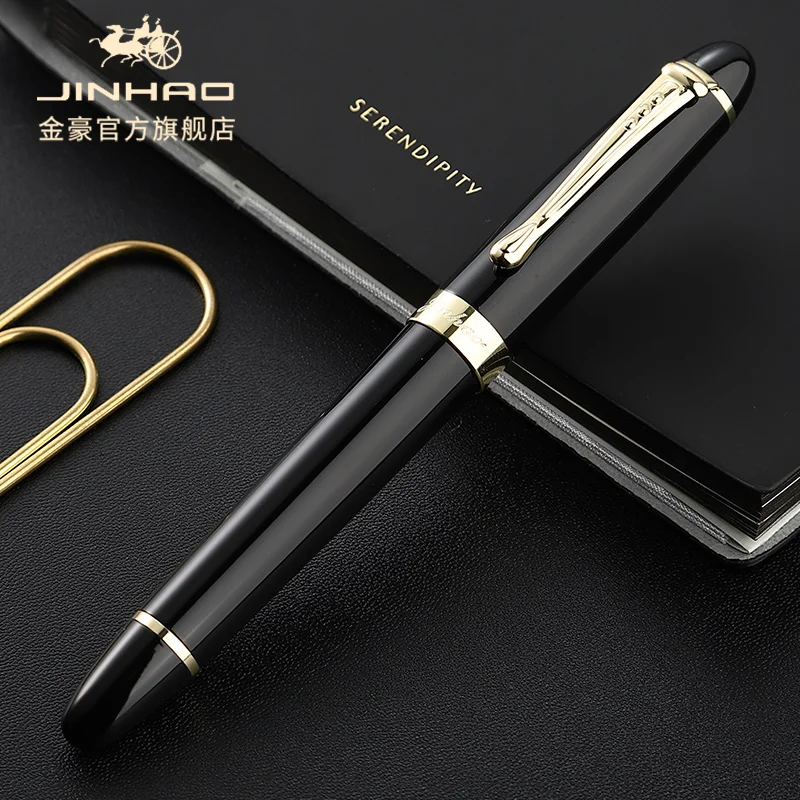 High Quality Brand Jinhao x450 METAL Fountain Pen Blue Green Golden Ink Pen Office School Business Supplies Writing Gift