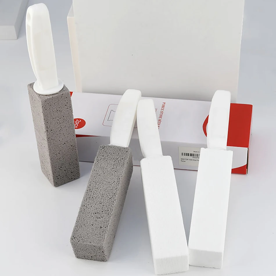 6แพ็คหินภูเขาไฟสําหรับแปรงทําความสะอาดห้องน้ําพร้อมที่จับทําความสะอาดน้ําแหวนRemoverสําหรับอาบน้ํา/สระว่ายน้ํา/ห้องครัว/ครัวเรือน