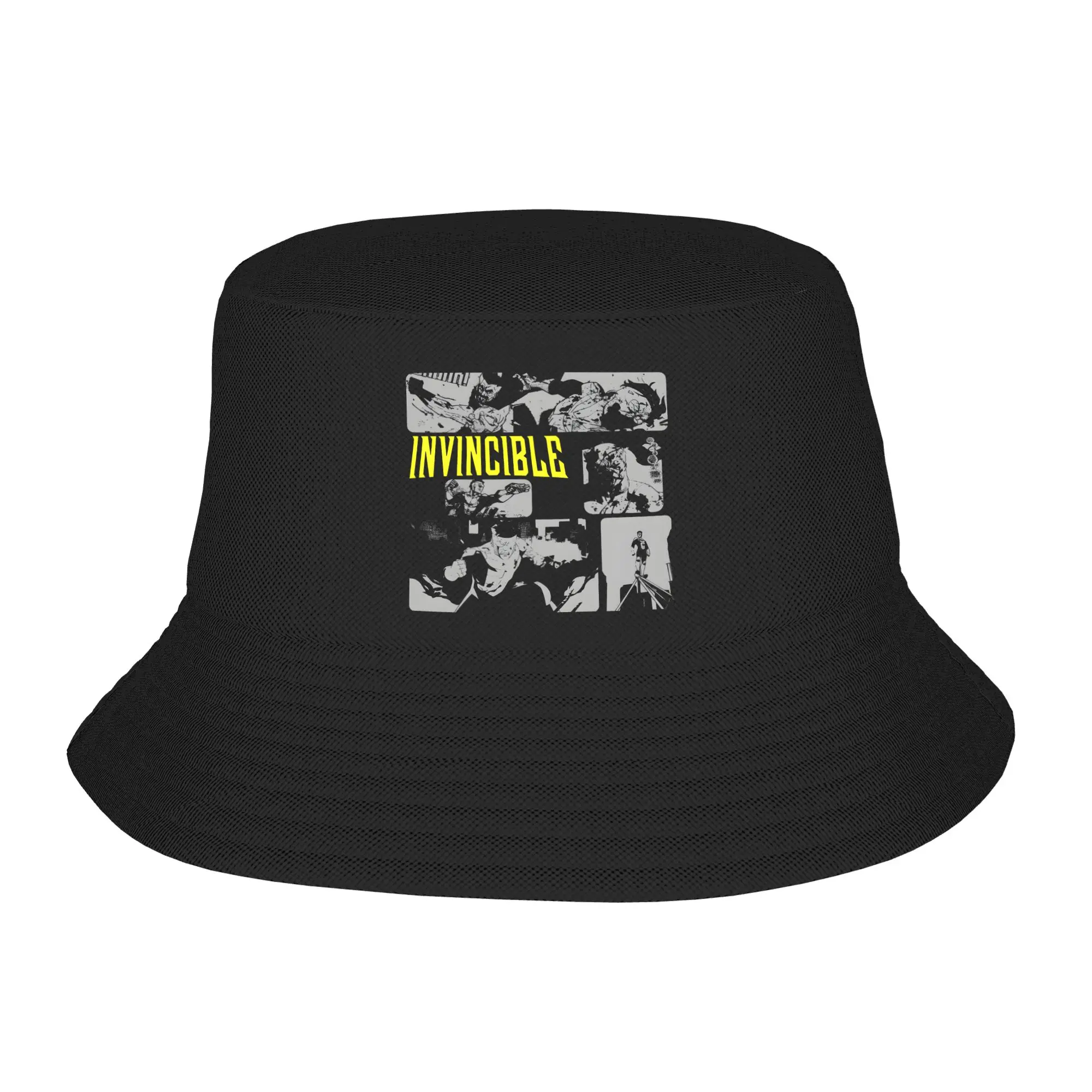 Stylish Invincible Brutality And Resolve Bucket Hat Unisex Foldable  Fishing Hats Summer Beach Hatwear Boonie Hat