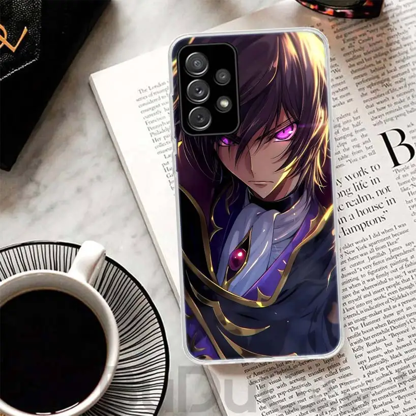 Code Geass Anime Phone Case For Samsung Galaxy A15 A14 A54 A16 A13 A53 A12 A52S A55 A22 A23 A24 A32 A33 A34 A25 A35 A05S A04S