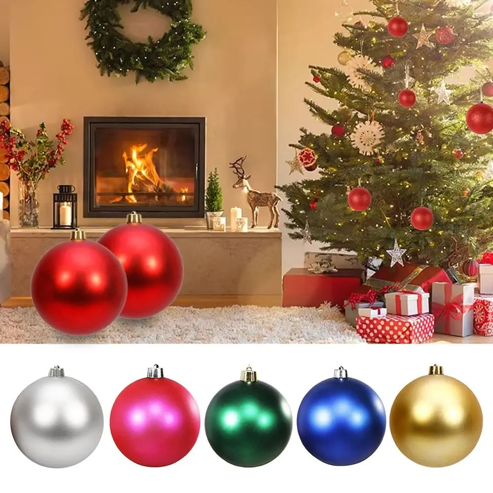 Decoration Ball 12/15/20CM Christmas Ball Matte Finish Ball Shape New Year Decoration Christmas Tree Decoration Bar Ceiling view 2
