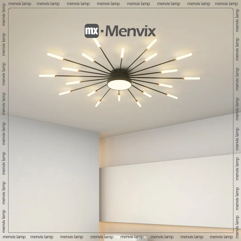 Menvix LED Chandeliers Lighting for Living Room Ceiling Lights Creative Led Fireworks Lights Atmosphere Bedroom Dining Room Lamp