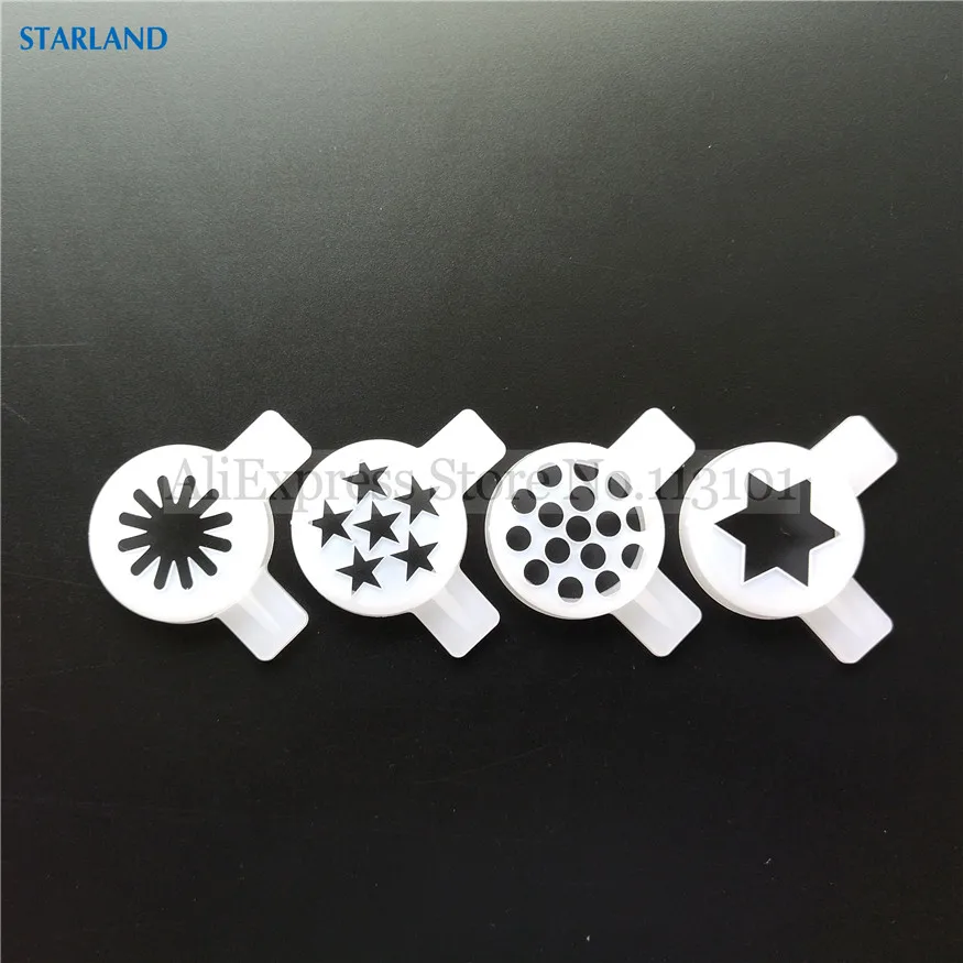 Четыре крышки для моделирования, колпачки для сопла фантастической формы, Новые запасные части, фитинги для машин для мороженого Taylor, аксессуары, 26 мм