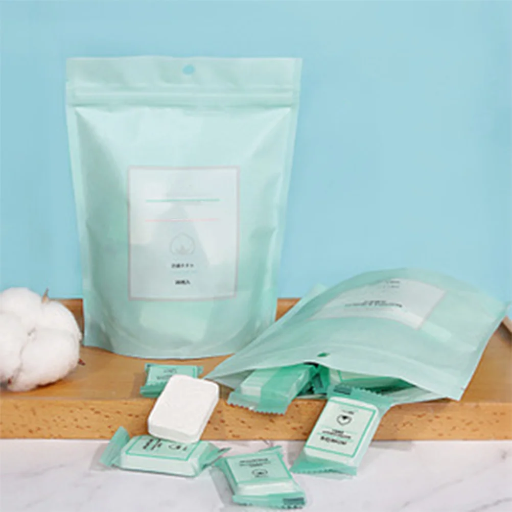 

50Pcs Compressed Cotton Towels for Face Body Travel Essentials Lightweight Biodegradable Washcloths for Camping Hiking Spa