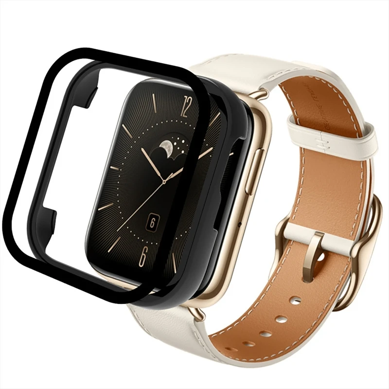 Tempered Glass Phim Màn Hình Bảo Vệ Trường Hợp Đối Với OPPO Đồng Hồ 3 Đồng Hồ Thông Minh Trường Hợp Bảo Vệ Bảo Hiểm Đầy Đủ Bìa PC Khung Bumper vỏ