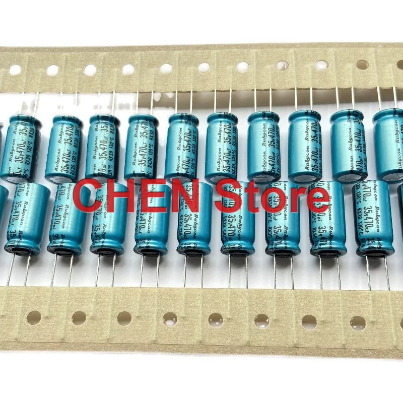 10pcs-50pcs-capacitor-eletrolitico-original-rubycon-rx30-470uf-35v-10x20mm-130c-frete-gratis