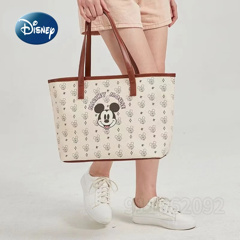 Disney Mickey nuova borsa da donna borsa a tracolla da donna originale di marca di lusso borsa da donna del fumetto di grande capacità di alta