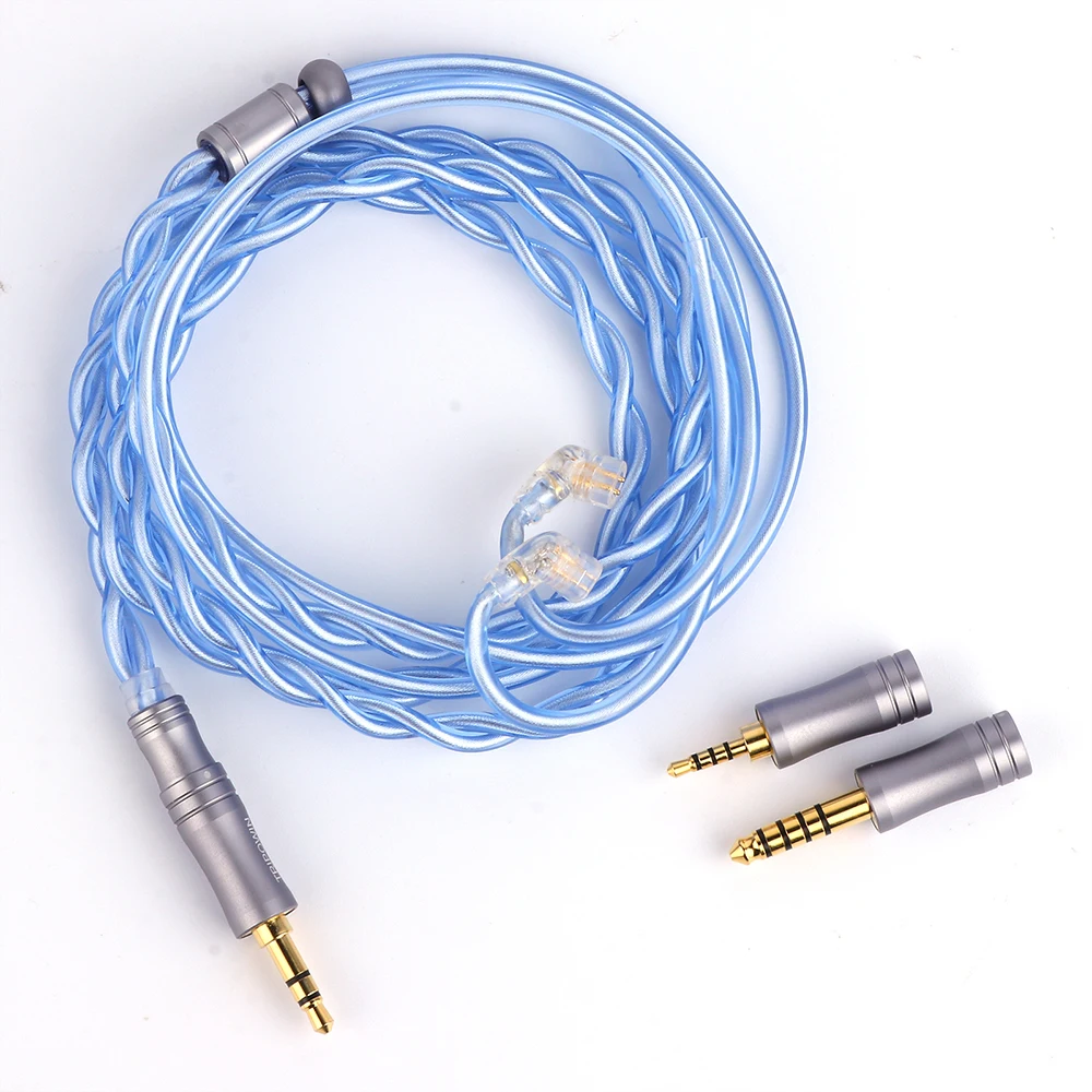Thieaudio Oceanië 24AWG Litz Type Palladium Gecoat Zilver Kabel