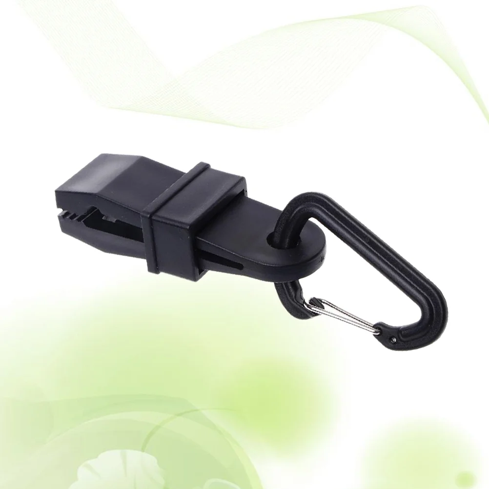 

8pcs Plastic Fastener Clips Peg Cordlock Fastener for Tent Awning (Black) Rope fastener Plastic tent peg
