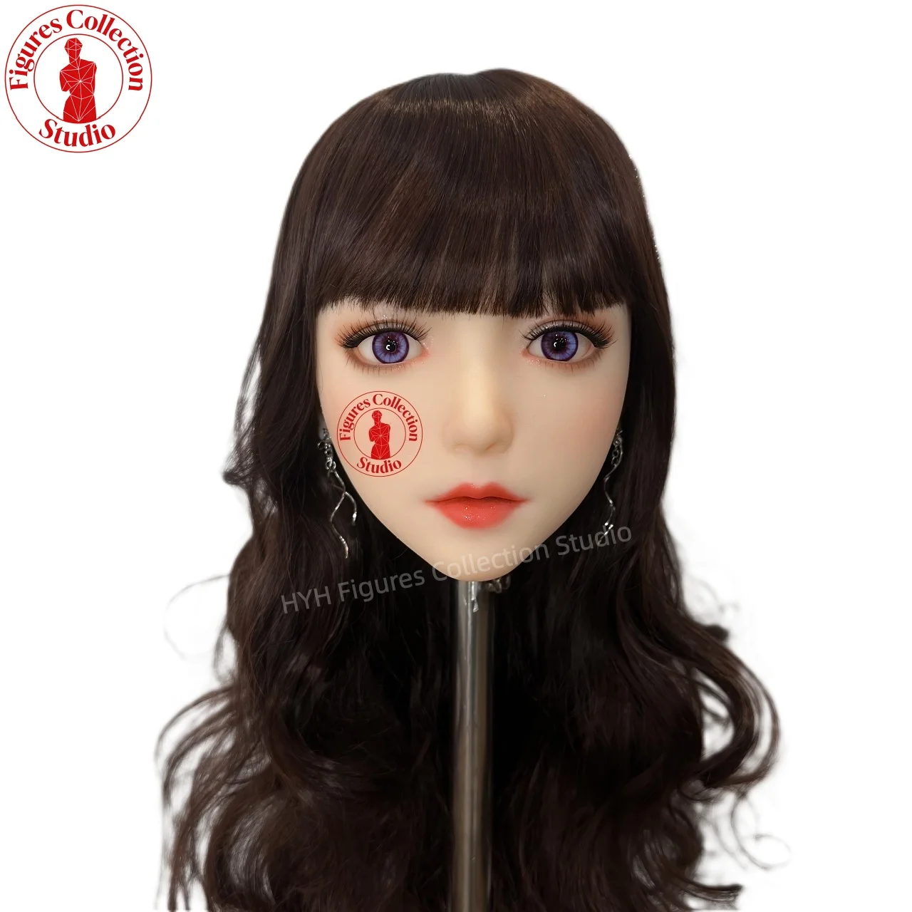 

Studio Makeup Head HYH-THB-KX-0029 Life-Size, M16 Interface, Artistic for Hairstyle, Jewelry, Photography