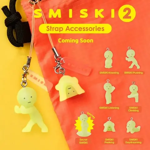 Genuine Smiski Ornament V2 Series Mystery Box In Stock Noctilucent Green Doll Action Cartoon Desktop Decoration Model Doll Gift
