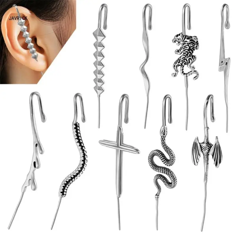 Puncture Earring with Diagonal Line Attractive Diagonal Piercing Earrings Adornment Dainty Ear Jewelry for Gathering