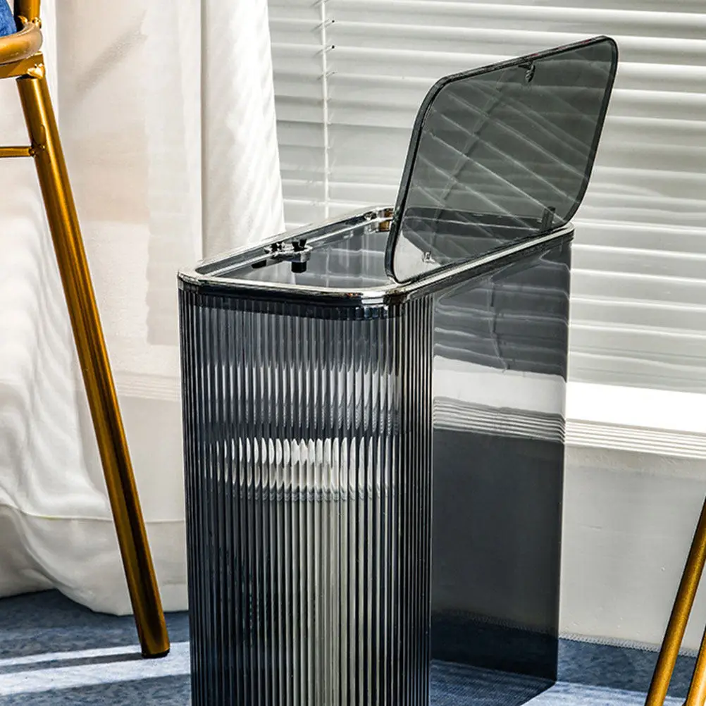 

Household Garbage Can Saving Narrow Design Bathroom Trash Bin Office Trash Container