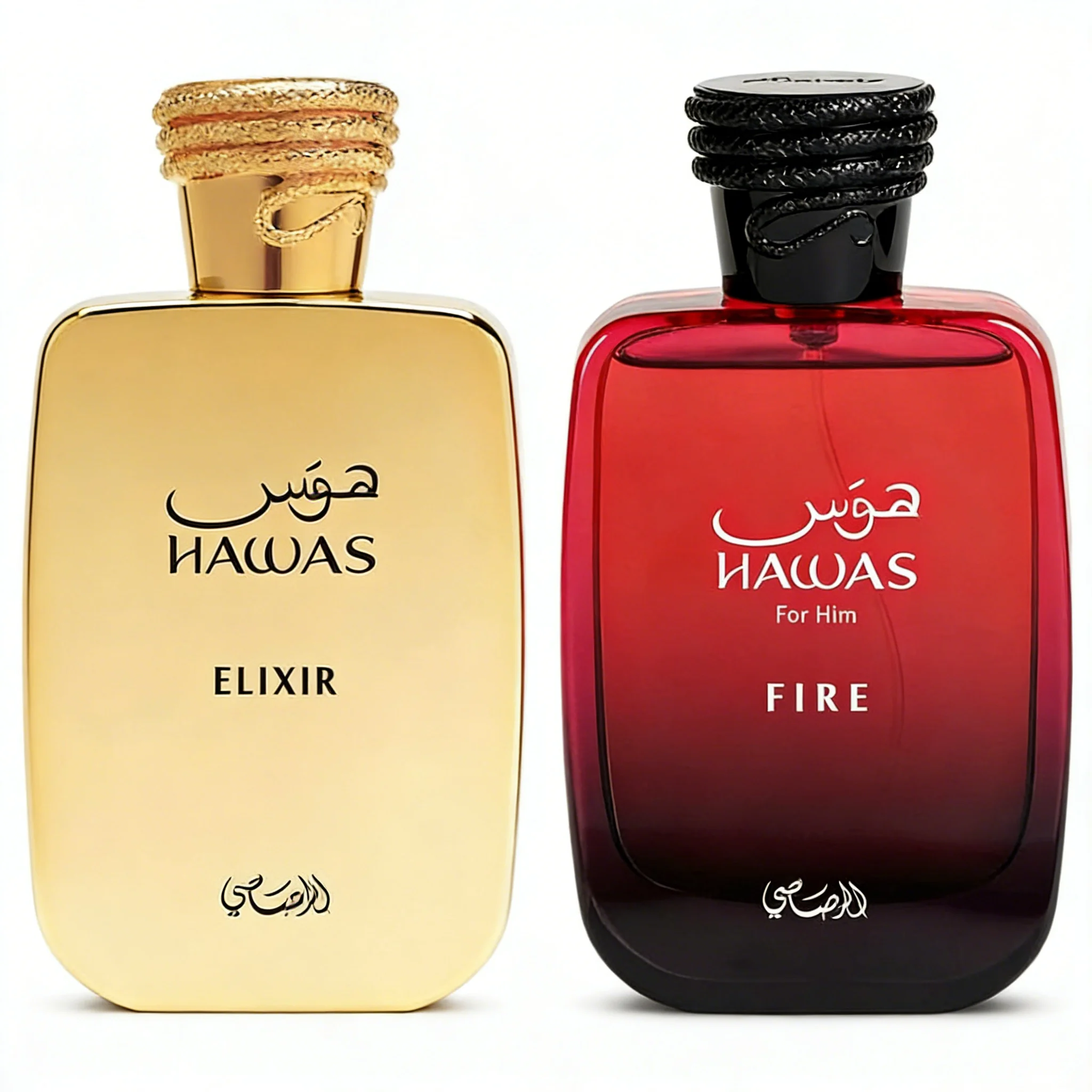 

Hawas Fire And Elixir Eau De Parfum Spray 100ML Bold Long Lasting Arabian Perfume for Men