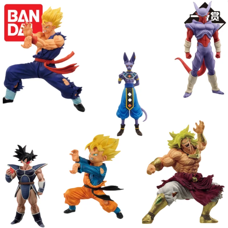 В наличии Bandai Original Ichiban Kuji Dragon Ball Son Gohan Son Goten Turles Janemba Фигурка Модель Куклы Совершенно новая в штучной упаковке