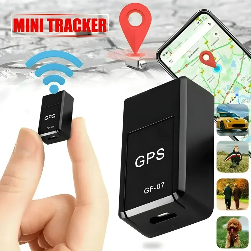 GPS المقتفي GF-07 سيارة صغيرة مكافحة خسر محدد جهاز في الوقت الحقيقي تتبع تسجيل GF07 سيم الموضع واي فاي سيم رسالة الموضع #1