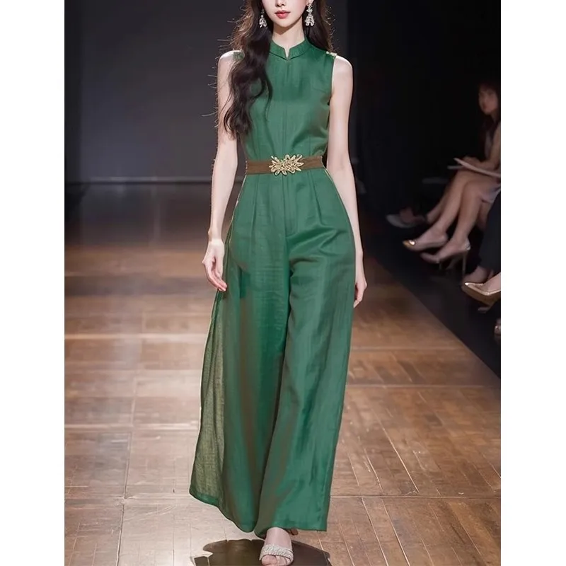Neuer 2024 Einzigartiger einteiliger Anzug für Damen High-End-Ele Chinese National Sle Long Pants Faionable Set