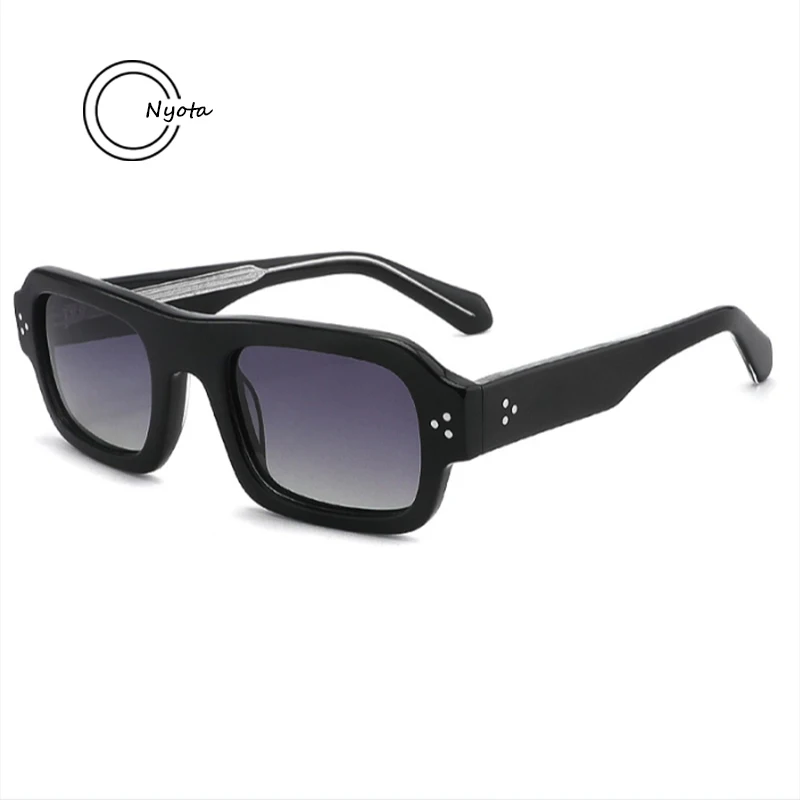 

New Acetate Square T91077S sunglasses Women Fashion Designer Personality Eyeglasses UV400 Outdoor Trend Handmade Men SUN GLASSES