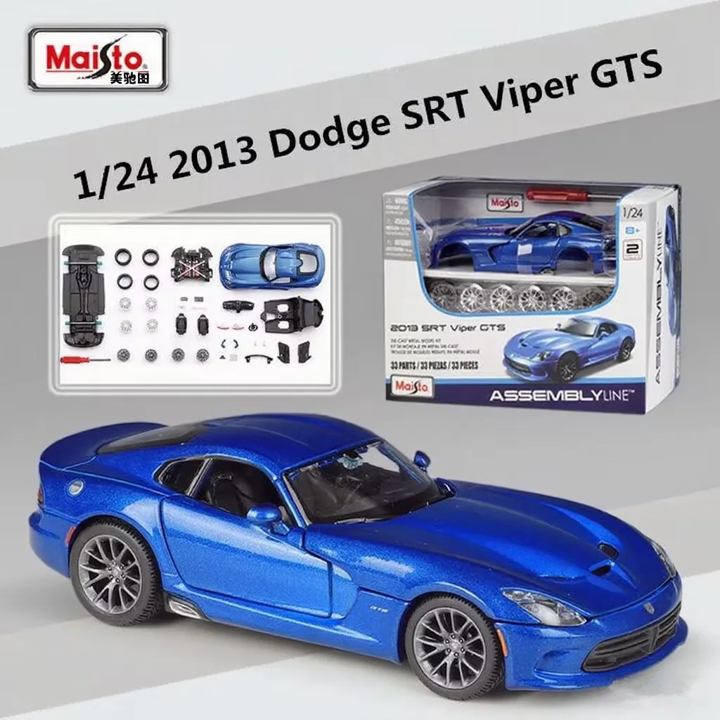 

Maisto Assembly Version 1:24 Dodge SRT Viper GTS Alloy Sports Car Model Diecast Metal Racing Car Vehicle Model Children Toy Gift