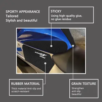 Motocyklové příslušenství pro GIXXER SF 250 23 24, nálepka na víčko palivové nádrže, kryt nádrže, protiskluzová ochrana, tyč na nádrž GIXXER SF 250 12 nejlepší prodej Kryt nádrže Suzuki Gixxer SF - №8