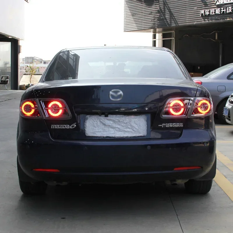 Car LED 12V Taillights For Mazda 6 Atenza 2003 - 2012 Rear Running Lamp Brake Reverse Turn Signal Waterproof Car Accessories